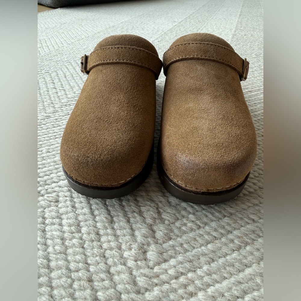 Re/done Classic 70s Suede Clog  Mule Brown sz 39/ 8 US - Picture 5 of 7
